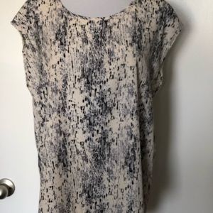 Paper Kite Navy/Cream Sleeveless Blouse